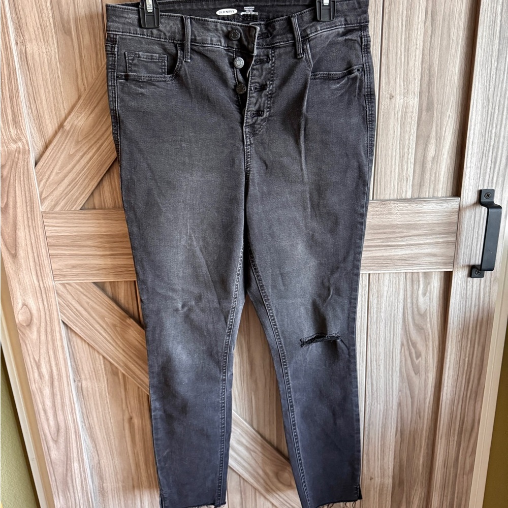 Old Navy Women's Dark Gray Skinny Jeans